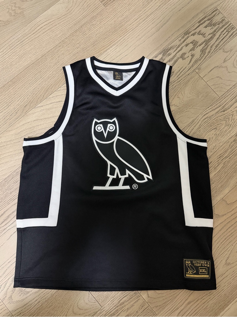 OVO Black and White Owl Basketball Jersey